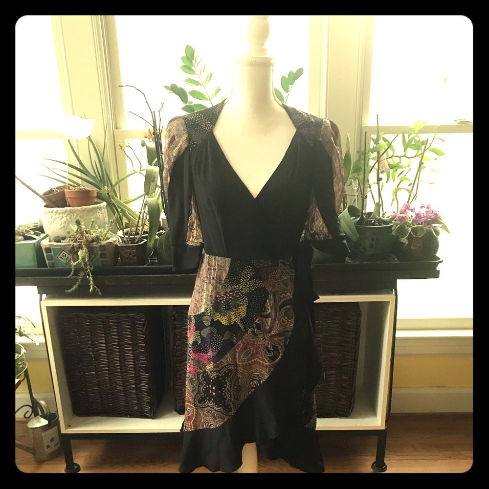 Nanette Lepore silk wrap dress